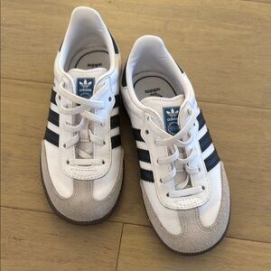 Adidas Samba OG White & Black Sneakers Toddler/Little Boy 9.5 US